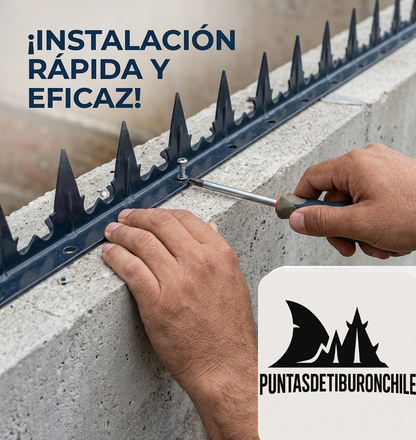 Puntas Rejas Tiburon Simple 1.2mm (5 Unidades)  - La barrera que los ladrones no cruzan.